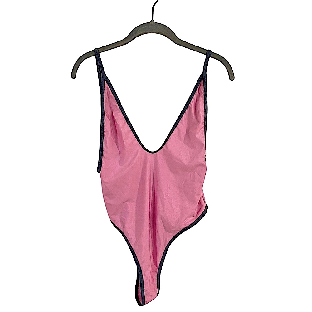 •NWOT• Pink Satin Thong/BodySuit